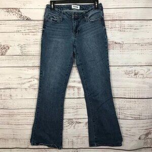 RSQ medium wash low rise size 28 stretch flare leg denim jeans